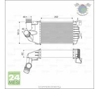 Intercooler Valeo per OPEL ZAFIRA / ASTRA H