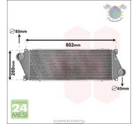 Intercooler VanWezel per MERCEDES SPRINTER 416 413 411 408 316 314 313 312 311