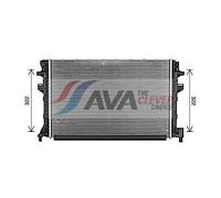 Radiatore, Raffreddamento motore - AVA QUALITY COOLING VNA2383