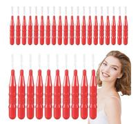 Interdental Brush Cleaners, Soft Bristled Flossing Brushes Gaps Cleaning, Compact Orals Hygiene Toothpicks for Daily Care Use by Teens Lovers Family Friends, Red Blue