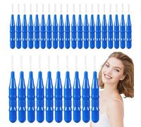 Interdental Brush Cleaners, Soft Bristled Flossing Brushes Gaps Cleaning, Compact Orals Hygiene Toothpicks for Daily Care Use by Teens Lovers Family Friends, Red Blue