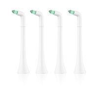 Interdental Testine di ricambio per spazzolino Philips Sonicare Click-On, per la pulizia di parentesi graffe/tra denti/denti posteriori (confezione da 4, bianco)