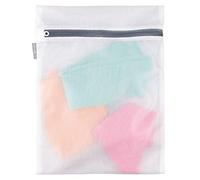 InterDesign Built in Zipper for Delicates Cleaning-Bras, Underwear-Medium Borsa portabiancheria, Rete Bianca, 30,48 cm x 40,64 cm
