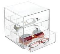 InterDesign - Cassettiera Trasparente, 2 cassetti x 3 vani