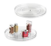 InterDesign iDesign 54030M2 Linus - Giradischi da cucina, dispensa o piano di lavoro, 27,9 cm, trasparente