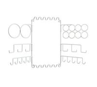 InterDesign iDesign Classico Organizzatore Accessori da Parete, Metallo, Bianco, 33x2.5x54 cm