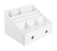 InterDesign 42011EU Organizzatore Scrivania con Cassetti, Bianco, 19.75x26x16.5 cm