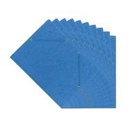 Interdruk - Cartellina A4 con Elastico Angolare - Cartone Presspan Colorspan - Confezione da 10 Pezzi - Blu