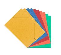 Interdruk - Cartellina A4 con Elastico Angolare - Cartone Presspan Colorspan - Confezione da 10 Pezzi - Colori Assortiti