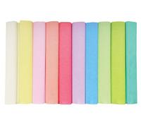 Interdruk - Confezione da 10 Rotoli di Carta Crespa - 25 x 200 cm - Colori Pastello