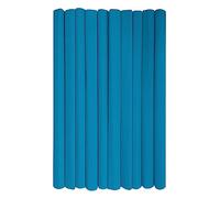 Interdruk - Rotoli di carta crespa multiuso per lavoretti e decorazioni per bambini - Confezione da 10 rotoli (50 cm x 200 cm, 28 g/m2) - 19 turchese