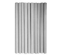 Interdruk - Rotoli di carta crespa multiuso per lavoretti e decorazioni per bambini - Confezione da 10 rotoli (50 cm x 200 cm, 28 g/m2) - 31 argento