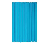 Interdruk - Rotoli di carta crespa multiuso per lavoretti e decorazioni per bambini - Confezione da 10 rotoli (50 cm x 200 cm, 28 g/m2) - 20 Azzurro