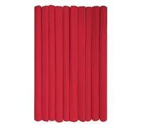 Interdruk - Rotoli di carta crespa multiuso per lavoretti e decorazioni per bambini - Confezione da 10 rotoli (50 cm x 200 cm, 28 g/m2) - 07 Rosso
