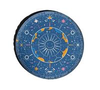 Interessante copertura per ruota di scorta Sun Face, 24 pollici, Oxford, accessori da viaggio, impermeabile e antipolvere, per camper, jeep, SUV, camion
