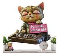 Interessante decorazione Cat - Accessori da scrivania rilassanti con tema gatto funzionante | Figure di gatto carine e motivanti per la decorazione di tavoli da computer, scaffali e lavori