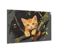 Interessante Puzzle 300 Pezzi Adulti, 5D DIY Puzzle Gatto Pattern Design con Confezione Regalo per Regalo Donna,Attività Famiglie Impegnative Principianti per Home Wall Bedroom Decor 40 x 28 cm -1065Y