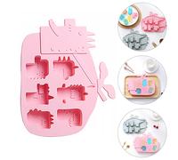 Interessante stampo per dinosauri stampo in silicone 6 griglie torta muffa muffa