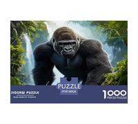 Interesting Gorilla Jigsaw Puzzle,1000 Pezzi Classici, Per Adulti E Bambini A Partire Da 12 Anni Giochi Del Cervello Perfetto Per Appassionati Di Esperti - Regalo Per Amore E Amico 38x26cm/1000pcs