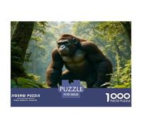 Interesting Gorilla Jigsaw Puzzle,1000 Pezzi Classici, Per Adulti E Bambini Da 14 Anni E Più Giochi Del Cervello Perfetto Per Appassionati Di Esperti - Regalo Per Amore E Amico 38x26cm/1000pcs