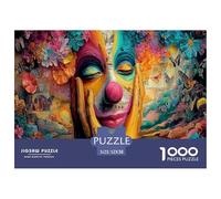 Interesting Peculiar Clown 1000 Pezzi Puzzle Classici Per Adulti E Bambini ≥12 Anni Giochi Rilassamento E Intelligence Sfida Impossibile Regalo Amore Amico Hobby Creativo Tempo Libero 52x38cm/1000pcs