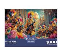 Interesting Peculiar Clown 1000 Pezzi Puzzle Classici Per Adulti E Bambini ≥14 Anni Giochi Del Cervello Sfida Impossibile Regalo Amore Amico Hobby Creativo Tempo Libero 38x26cm/1000pcs
