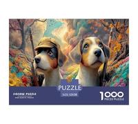 Interesting Puppy 1000 Pezzi Puzzle Classici Per Adulti E Bambini ≥14 Anni Giochi Del Cervello Sfida Impossibile Regalo Amore Amico Hobby Creativo Tempo Libero 52x38cm/1000pcs