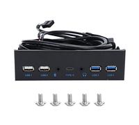 Interfaccia ad alta definizione con 2 porte USB 3.0 + 2 USB 2.0, tasso di interfaccia di 10 Gbps per gli amanti del computer, nuovo materiale in ferro