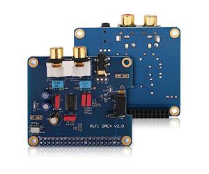 Interfaccia ASHATA I2S PiFi DIGI DAC + HIFI DIGI Scheda audio digitale per 3 modello B/2B/B, doppio morsetto RCV placcato oro e presa jack da 3,5 mm placcata oro