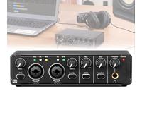 Interfaccia audio 24 bit 192 kHz, microfono preamplificatore scheda audio per live streaming e registrazione produzione, dispositivo di registrazione di qualità professionale