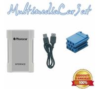 Interfaccia audio Phonocar CD-Changer Smartphone USB AUX IN Fiat Panda 12- 05886