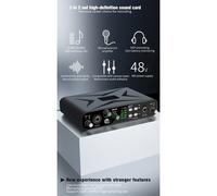 Interfaccia audio USB compatta 2 in 2 uscite con ingressi XLR e 6,35 mm per stud