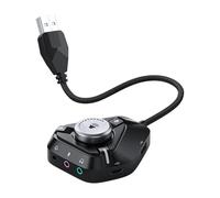 Interfaccia Audio USB per PC - Scheda Audio USB con Connettore Da 3,5 Mm, Splitter Di Interfaccia Portatile Tipo C - Controllo Del Volume Auricolare Altoparlante Studio Casa Chitarra Registrazione