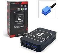 Interfaccia Bluetooth - USB MP3 - Ausiliare per Auto Audi, Seat, Skoda, Volkswagen con presa ISO | Kit vivavoce Streaming Audio | Caricabatterie | Presa Jack | Invisible Invisible
