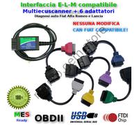 Interfaccia diagnosi e 6 adattatori diagnosi con Multiecuscaner FIAT ALFA