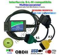 Interfaccia diagnosi e adattatore A1 A3 diagnosi con Multiecuscaner FIAT ALFA
