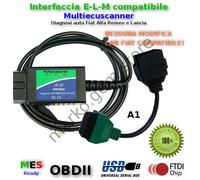 Interfaccia diagnosi e adattatore A1 per diagnosi con Multiecuscaner FIAT ALFA