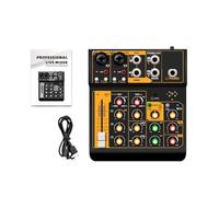 Interfaccia Mixer Audio In Metallo Console DJ Scheda Audio Bluetooth 5.0 OTG Reverb 48V For La Registrazione PC In Diretta