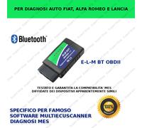 INTERFACCIA OBD BLUETOOTH PER SOFTWARE MULTIECUSCANNER MES TESTATO FIAT