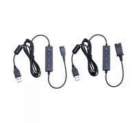 (Interfaccia QD) Connettore a disconnessione rapida per cuffie Cavo QD alla spina USB per Jabra per