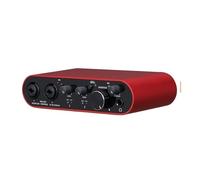 Interfaccia USB 22S SOLO rossa con alimentazione phantom XLR/48V 24 bit/192 kHz ad alta fedeltà for interfaccia mixer da studio,Ultra-preciso