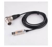 Interfaccia USB a RS485 DMX512 Computer PC Controller di illuminazione scenica Dimmer Cavo king angolato (Size : 1.8M, Color : Trans usb male)