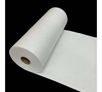 Interfacciamento in pile fusibile per cucito, su un solo lato, termoadesivo in pile bianco per borse trapuntate (peso medio, 0,35 m x 10 m rotolo)