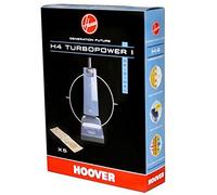 Hoover H4 Sacchetti per Battitappeto, Originali, in Carta, Anti-Odore, Extra Filtranti, Compatibili con Battitappeto Hoover Turbopower 1, 4 Pezzi