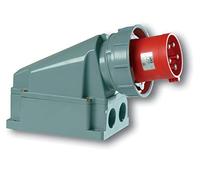 Interflex PCE - Connettore da parete impermeabile/O 63 A 3 poli 400 V 6 Ora/S Rosso