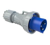 Interflex PCE - Connettore impermeabile 63 A 2 poli 230 V 6 Ora Blu
