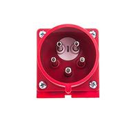 Interflex PCE - Jack con dispositivo protezione 32 A 3 poli + neutro 400 V 6 Ora/S Rosso