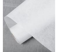 Interfodera termoadesiva termoadesiva media peso: KINGSOW 100 cm di larghezza - 3 metri bianco unilaterale in tessuto non tessuto termoadesivo