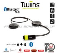 TWIINS KIT INTERFONO HANDSFREE HF2 DUAL 5.0 DA MOTO 2 ALTOPARLANTI