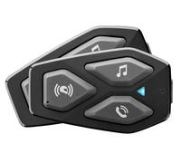 INTERPHONE COM3 - Doppio - Interfono Auricolare Moto Bluetooth 5.1 da Casco Moto, Auricolari 32mm, Uso Moto Moto, Distanza 500Mt, Autonomia 10 Ore, Musica, GPS, Impermeabile IP67, Universale